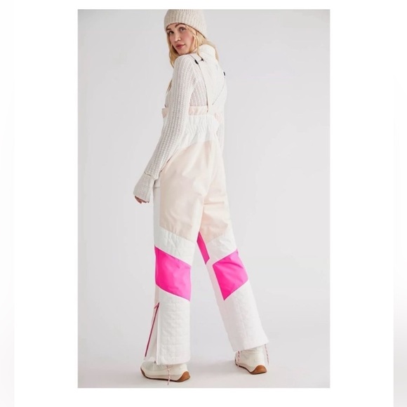 New 🆕 Free People All Prepped Colorblock Bibb Small - Picture 2 of 3